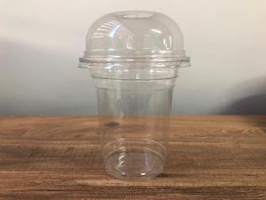 Yüksek kalite sıcak satış tek kullanımlık PET 350cc 12oz 95mm ev mutfak HoReCa plastik sulu Milkshake bardak