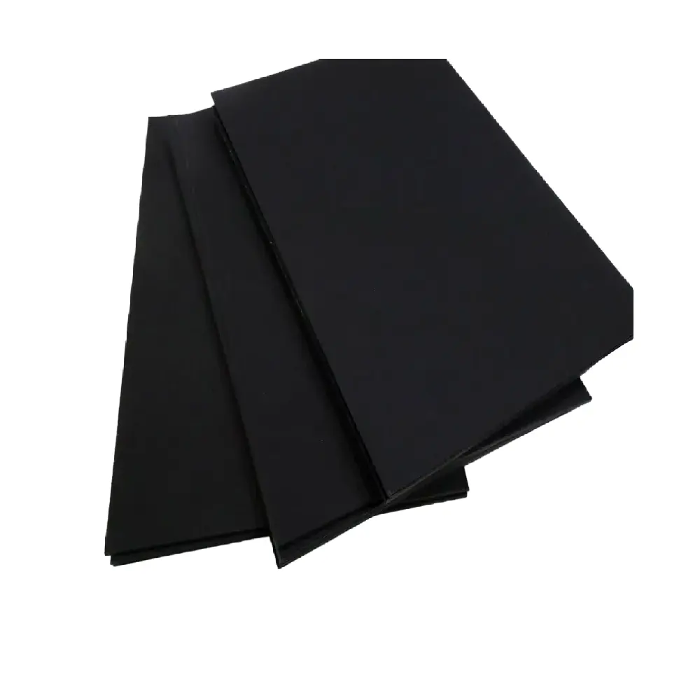 Caixa de papelão preta reciclada com logotipo personalizado, papelão preto revestido de lado único, pronto para exportar do Vietnã
