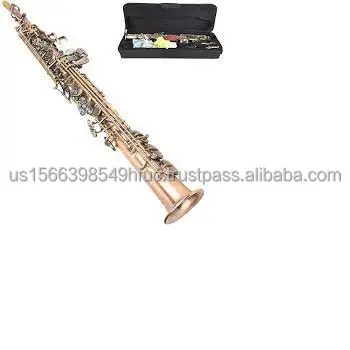 Nuevo Saxofón soprano profesional YamahaS-Laca dorada con piezas y accesorios completos listos para enviar