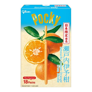 Pocky Setouchi iyokan สีส้มจากแท่งครีมบิสกิต31กรัม x 10กล่อง x 6บล็อก - Product Image 1