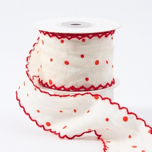 活力5厘米单面彩色圆点棉丝带DIY发夹配件 - Product Image 6