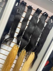 フリーウィーブおばさんバージンレミーブラジルヘアエクステンションアフロキンキーストレート人毛14インチストレッチレングスナチュラルストレート