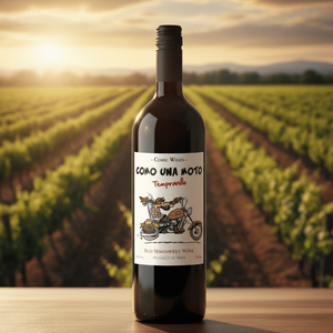 Como UNA Moto, màu đỏ bán ngọt, tempranillo 100%, rượu vol 12%, varietal Tây Ban Nha, 0,75lt, từ castilla La Mancha. - Product Image 2