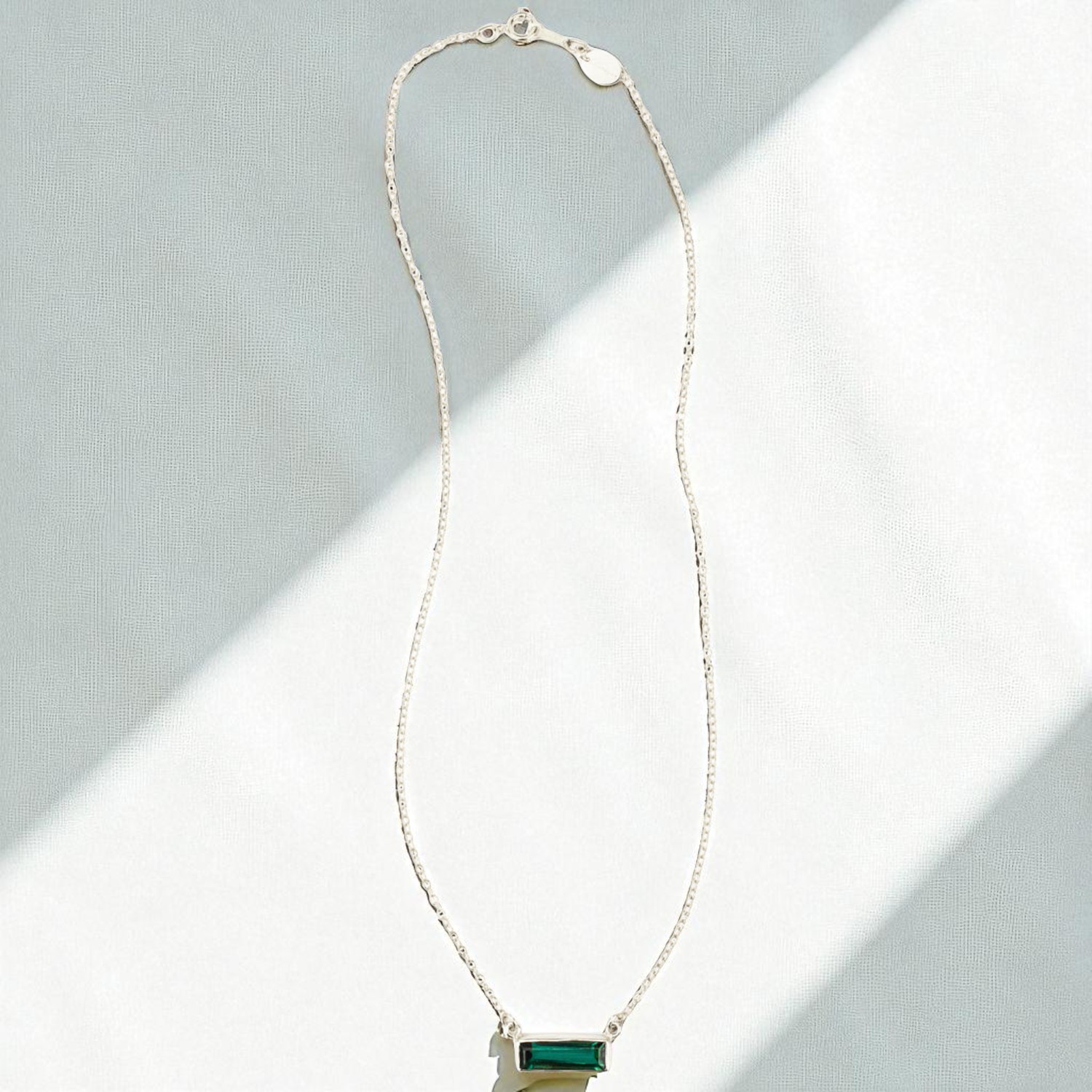 Argent Tourmaline verte