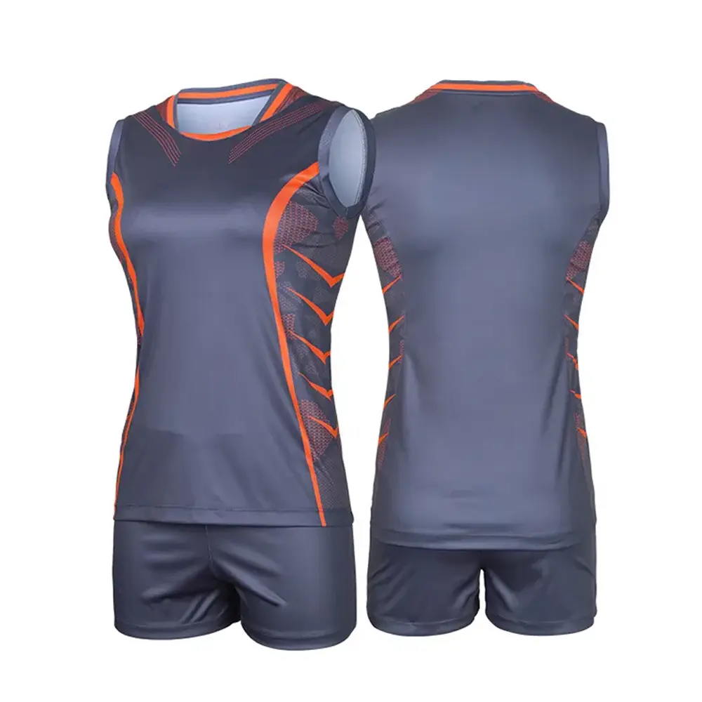 Venda quente Confortável Novo Design Voleibol Manga Curta Jersey Com Shorts Impressão Voleibol Uniformes