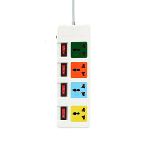 通用电源插座4插座2 USB输出端口On Off开关OEM/ODM支持保险丝包括 - Product Image 3