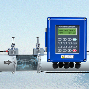 3/4 digitale portatile flusso di plastica a batteria montato a parete misuratore di portata ad ultrasuoni per acqua Modbus arduino olio Base - Product Image 1