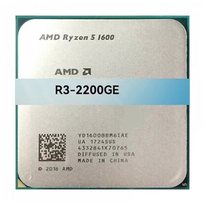AMD R Yzen R3 2200G/2200GE 3100/3200G/3200GE CPU de procesador para computadora de escritorio PC nuevo y usado Paquete de bandeja de CPU Tipo de enchufe AM4 - Product Image 1