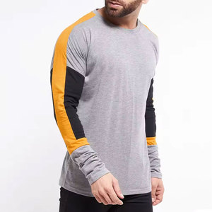 <span class=keywords><strong>2025</strong></span> yeni stok varış Pakistan yapılan erkekler tam kollu T-Shirt en yuvarlak boyun düşük maliyetli erkekler uzun kollu erkek T-Shirt