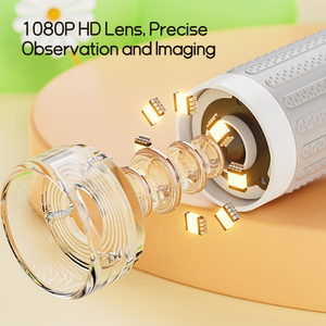 Palmare 8LED 1000X HD Video 2 pollici IPS schermo a colori portatile per bambini lente d'ingrandimento giocattolo digitale per bambini microscopio - Product Image 3