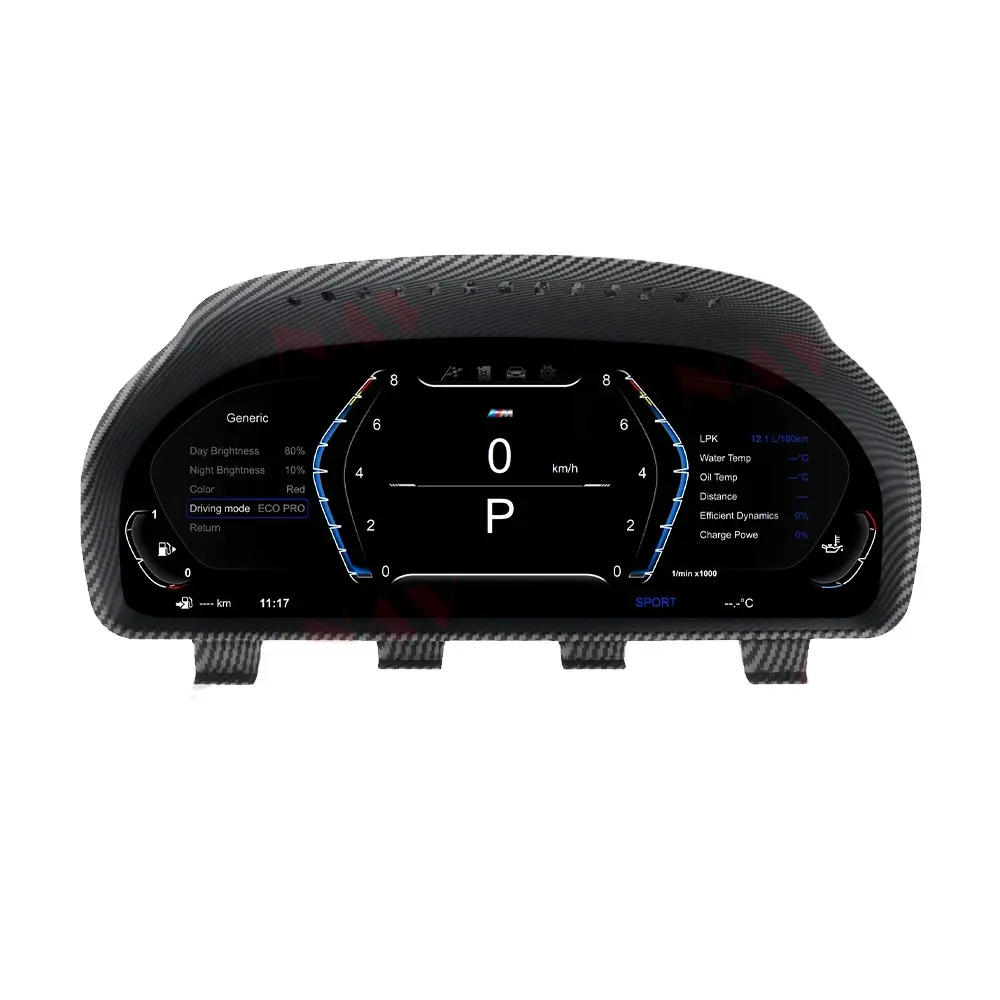 HUD-Panel de instrumentos LCD multifuncional, velocímetro de 12,3 pulgadas para BMW serie 5/6/7, X3, X4, X5, X6