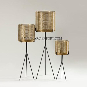Handmade Gold Plated Metal Flower <strong>Planter</strong> Greatest Quality Large Size Modern New Look Perfect Creative Art Luxury Flower <strong>Planter</strong> - Product Image 3