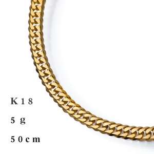 أرقى فئة نوعية رائعة أزياء مزدوجة سلسلة قلادة 6DCW 50cm5g K18 المجوهرات بالجملة - Product Image 2