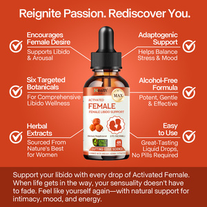 HealthGlow ha attivato il supporto della Libido femminile gocce liquide con Maca Ashwagandha per il prezzo del produttore OEM - Product Image 3