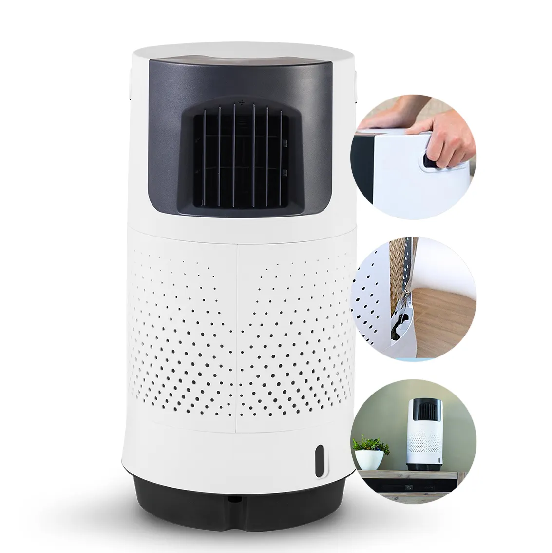 Nouveau modèle de table petit refroidisseur d'air d'été petit ventilateur ac intérieur 4 en 1 refroidisseur d'air électrique pour film de maison été extérieur