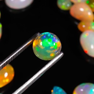 AAA + etiyopya Welo yangın bombeli kesim opal  Lot Mix şekil Opal takı yapımı için cilalı ve kullanıma hazır - Product Image 6