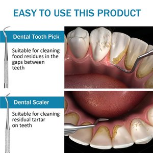 Frazier hút ống dụng cụ nha khoa, thép không gỉ đầu dò Nha khoa Răng Picks, Độ chính xác đo lường thiết kế nha sĩ công cụ thiết lập - Product Image 3