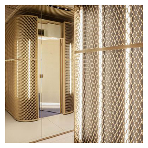 <strong>American</strong> Decoration Style Stainless Steel 5mm Laser Cut Bathroom Metal Sand <strong>Blasting</strong> Partition Wall for Executive Lounge Room