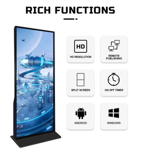 64/69inch đầy đủ Màn hình 4K LCD quảng cáo hiển thị TV trong nhà video <span class=keywords><strong>media</strong></span> <span class=keywords><strong>player</strong></span> bảng thông minh với tầng đứng cho kỹ thuật số biển - Product Image 6