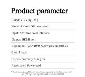 Convertidor de AV a HDTV de alta definición y caja divisora multipantalla para dispositivos RCA - Product Image 6