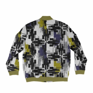 加大码夹克冬季轰炸机夹克升华图案飞行染料升华轰炸机夹克 - Product Image 6