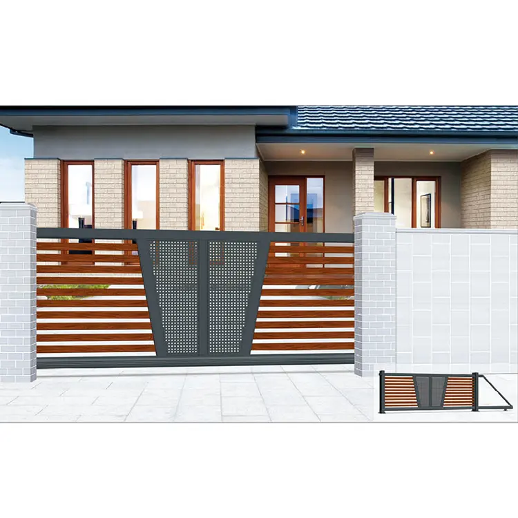 Portes en treillis de jardin pour maison, nouveau Design, porte pliante en Aluminium, porte coulissante télescopique en porte-à-faux