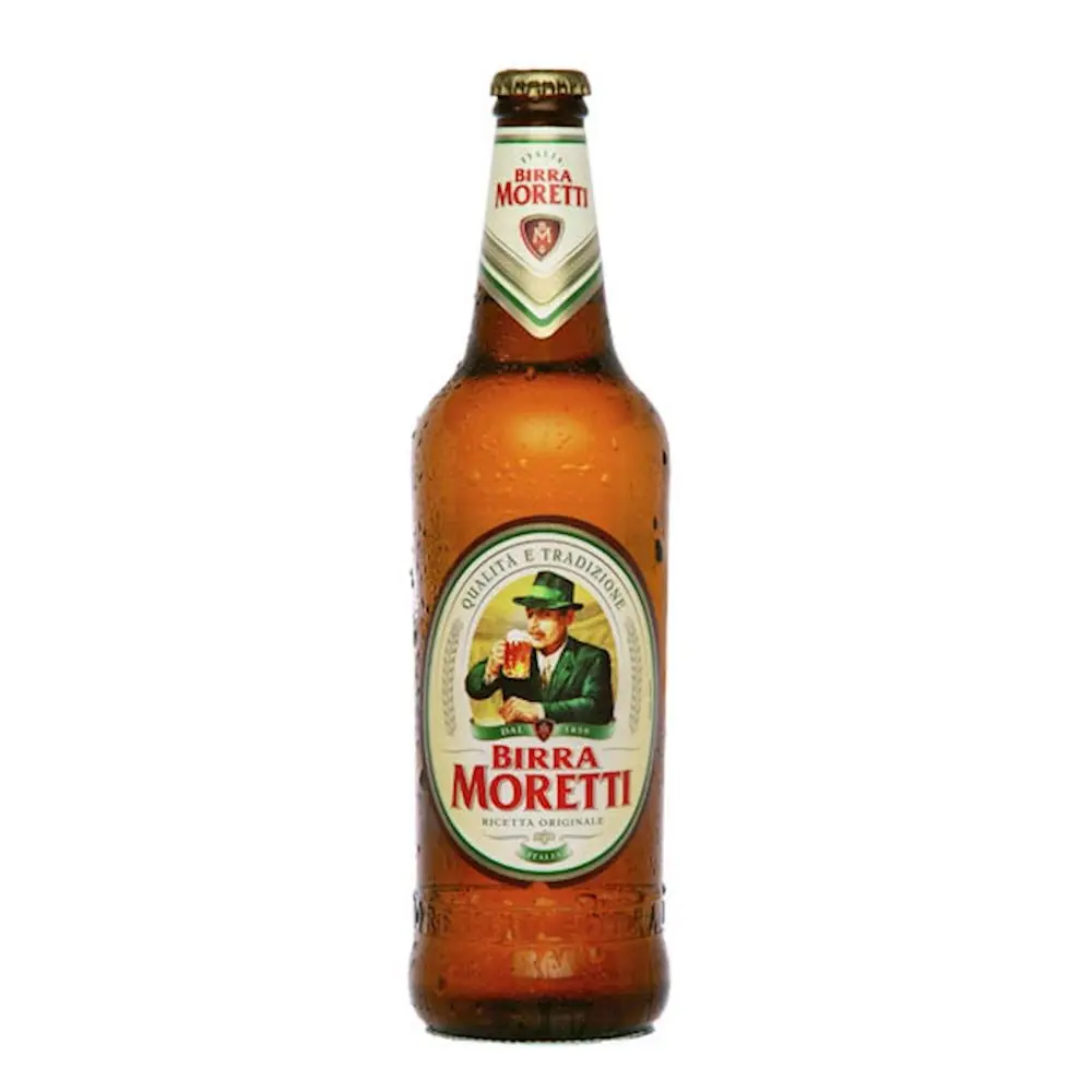 Cerveza Lager en botella 66 cl Moretti cerveza italiana-Made in Italy