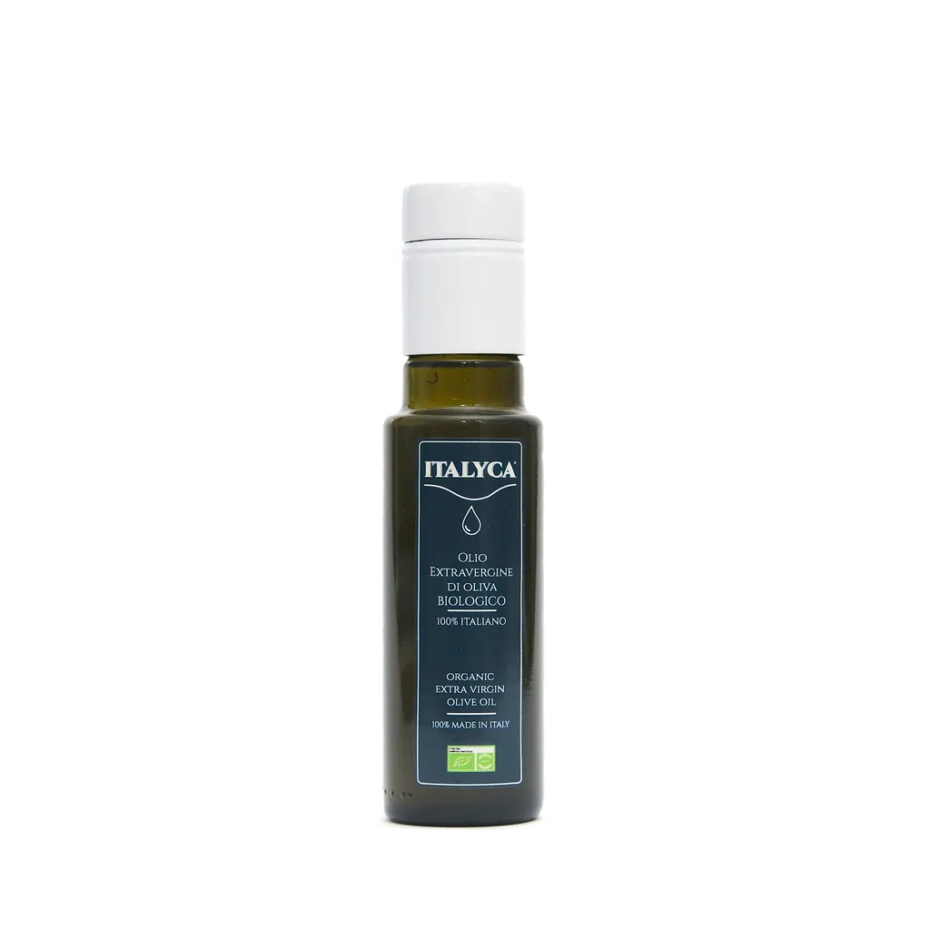 100% made in italy organic extra virgin olive oil cold extracted 100 ml bottle italian oil