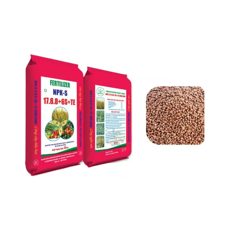 NPK 17.8.8+6S+TE Dap Fertilizer Cheap Price Fertility Supplements Products Custom Packing Made In Vietnam Oem Wholesale