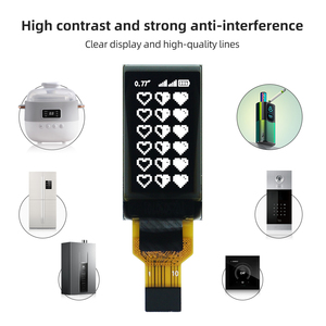Schermo Oled di colore bianco da 0.77 pollici piccolo schermo con connettore a 10 Pin tipo I2C interfaccia SSD1312 schermo PMOLED - Product Image 3