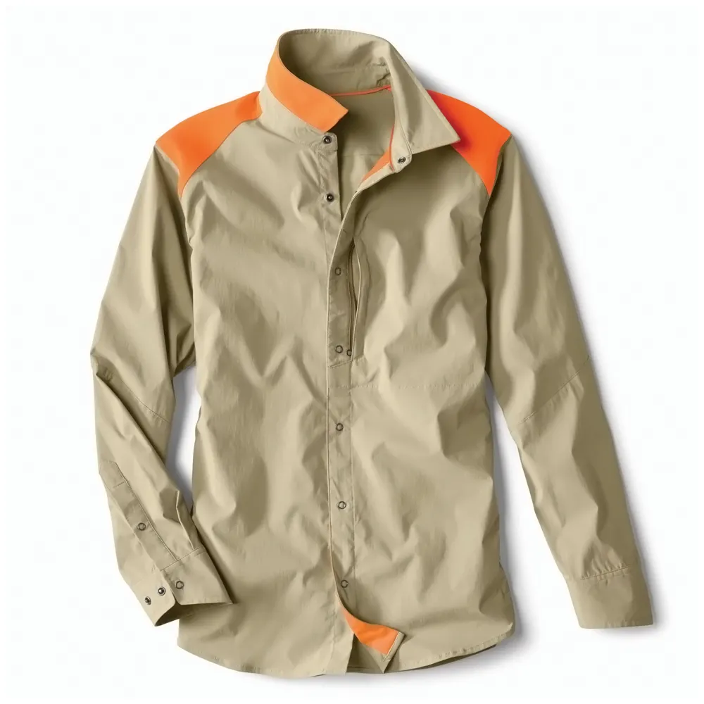 2024 chemise de pêche et de chasse à manches longues pour hommes en plein air élégant respirant personnalisé Protection UV