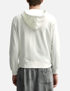 100% Cotton <strong>Open</strong> Front Square Hoodie Drawcord Hood With Zip Closure at Collar and Hem and Ribbed Cuffs and Hem - Product Image 4