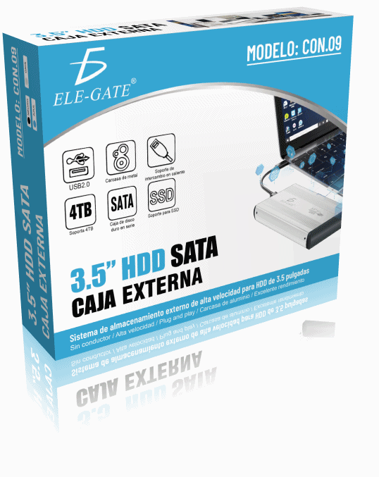 Case Enclosure Hard <strong>Drive</strong> Sata 3.5 <strong>External</strong> USB 2.0