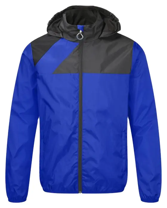 Toptan satış mavi özel tasarımlar logo Premium kalite hafif yağmur ceket erkekler OEM hizmet