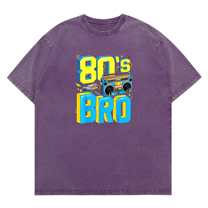 ユニセックス洗濯80年代BroレトロBoomboxカセットテープ懐かし音楽恋人ファンキーグラフィックTシャツ - Product Image 5