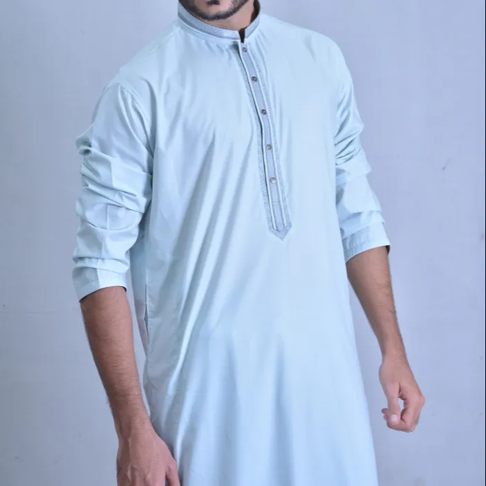 ผู้ชาย Salwar Kameez Kurta Shalwar Eid Collection 2023การออกแบบเย็บปักถักร้อยของเด็กชายเสื้อผ้าอินเดียและปากีสถาน