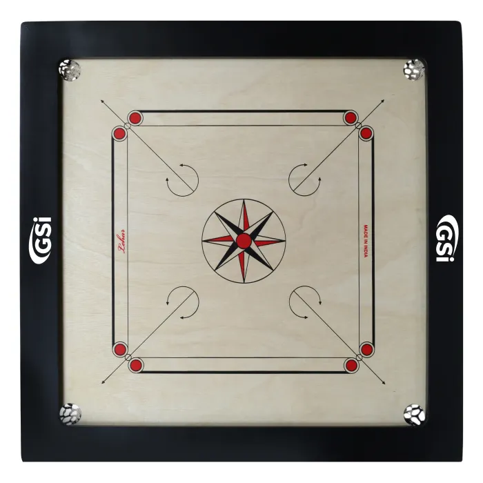High Quality Wooden Tournament Carrom Board Border Size 3 x 2 inches Matte