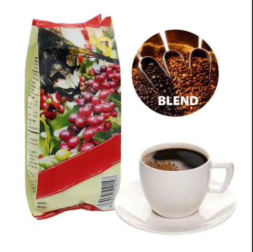 OEM ODM özel öğütülmüş kahve, özel karışımı kahve karamel, Arabica, Robusta kahve