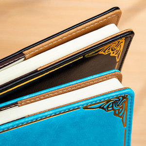 LABON A5 Refillable Locking Diary <strong>Notebook</strong> Vintage PU Leather Password Journal <strong>with</strong> <strong>Lock</strong> Creative Gift Set for Students - Product Image 4