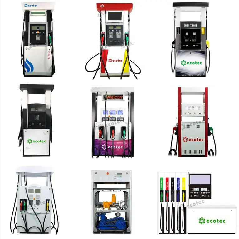 Dispensador de combustible tipo succión Ecotec para gasolinera (dos boquillas)