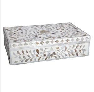Best for Gift Trinket <strong>Box</strong> with <strong>Camel</strong> Bone Inlay Economical Luxury Jewelry Organizer by Royal Decore Mart at Very Cheap Price