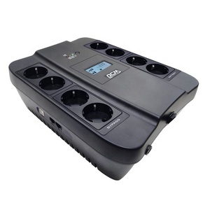 UPS fuera de línea monofásico de 1000VA con 8 enchufes y reemplazo de batería de fácil intercambio Entrada de CA y salida de CC Pantalla LED/LCD - Product Image 1