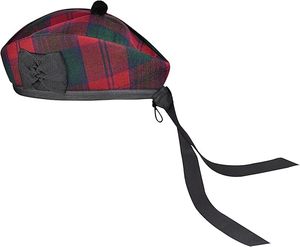 Handmade len glengarry cap với tùy chỉnh huy hiệu và băng - Product Image 6