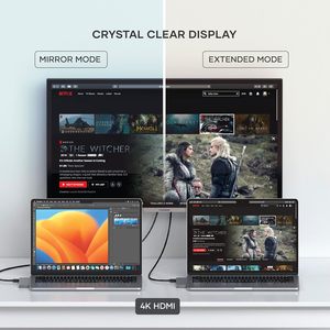 7合1适配器，适用于McBook Pro M2，带USB 4端口和4K HDMI分辨率Satechi USB C集线器多端口适配器Pro Slim - Product Image 4