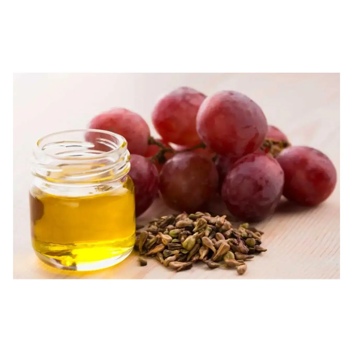 Aceite esencial de semilla de uva natural orgánico puro 100% prensado en frío a granel disponible a la venta