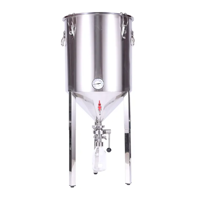 Bière artisanale Système de refroidissement de réservoir de collecte Yeat de haute qualité Réservoir de fermentation conique avancé 60L