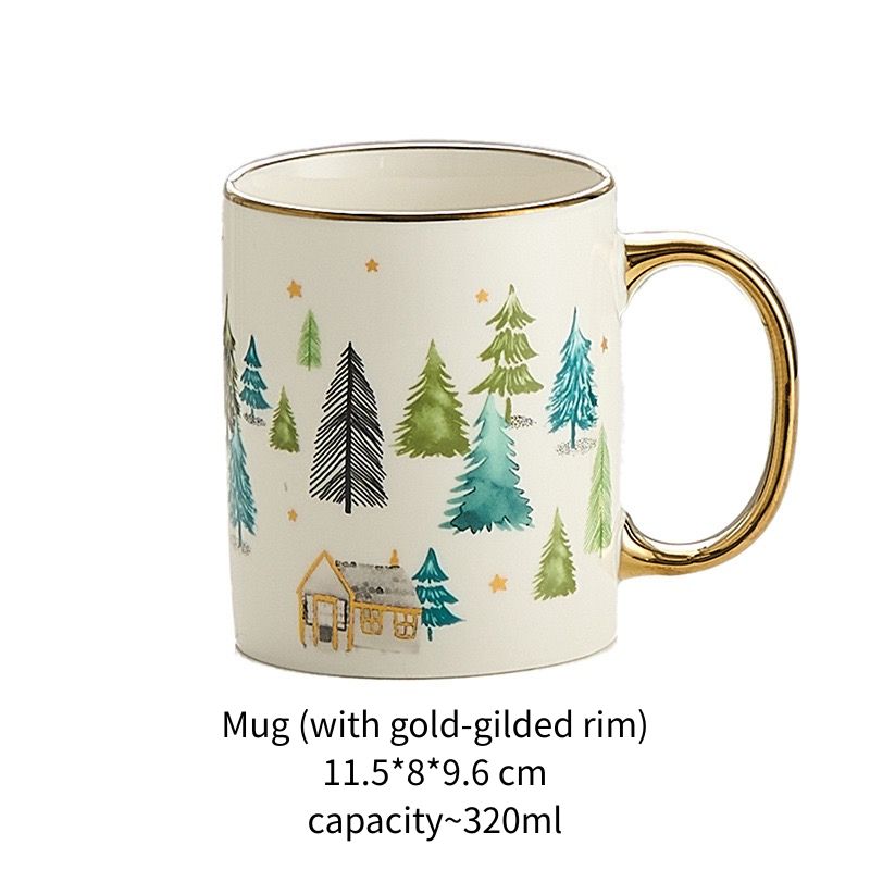 Mug~320ml (with gold-gilded rim)