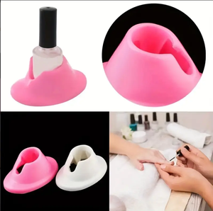 सैलून के लिए रबर नेल जेल पॉलिश बोतल होल्डर स्टैंड ग्लू टिल्टर बोतल हग - Product Image 4