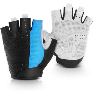 Yüksek kaliteli Unisex bisiklet eldiveni bisiklet yarım parmak örgü jel bisiklet eldiveni özel Logo spor parmak daha az kış eldiven