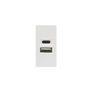 SINOAMIGO双端口10.5w快速充电USB充电器PC Usb模块2 Type-A-C电源插座墙壁插座10A电流2交流 - Product Image 1